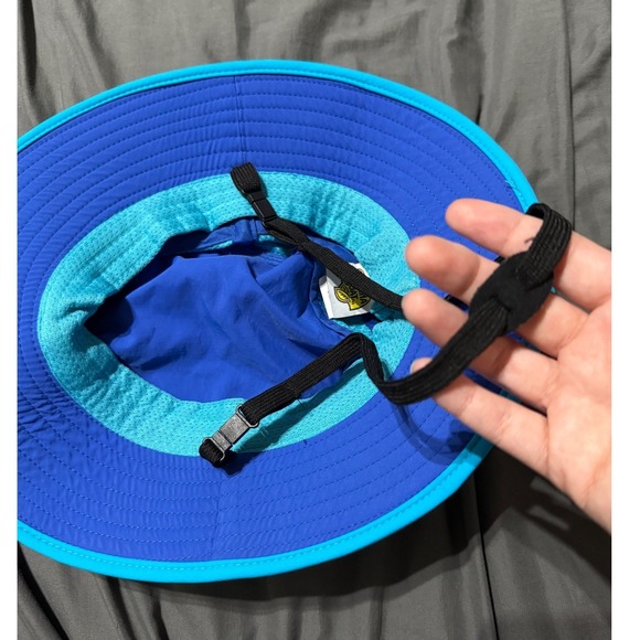 NWOT Banana Boat Kids Sun Hat Size 4-6X‎ Nylon Vented Beach Pool Blue Teal - Picture 2 of 5